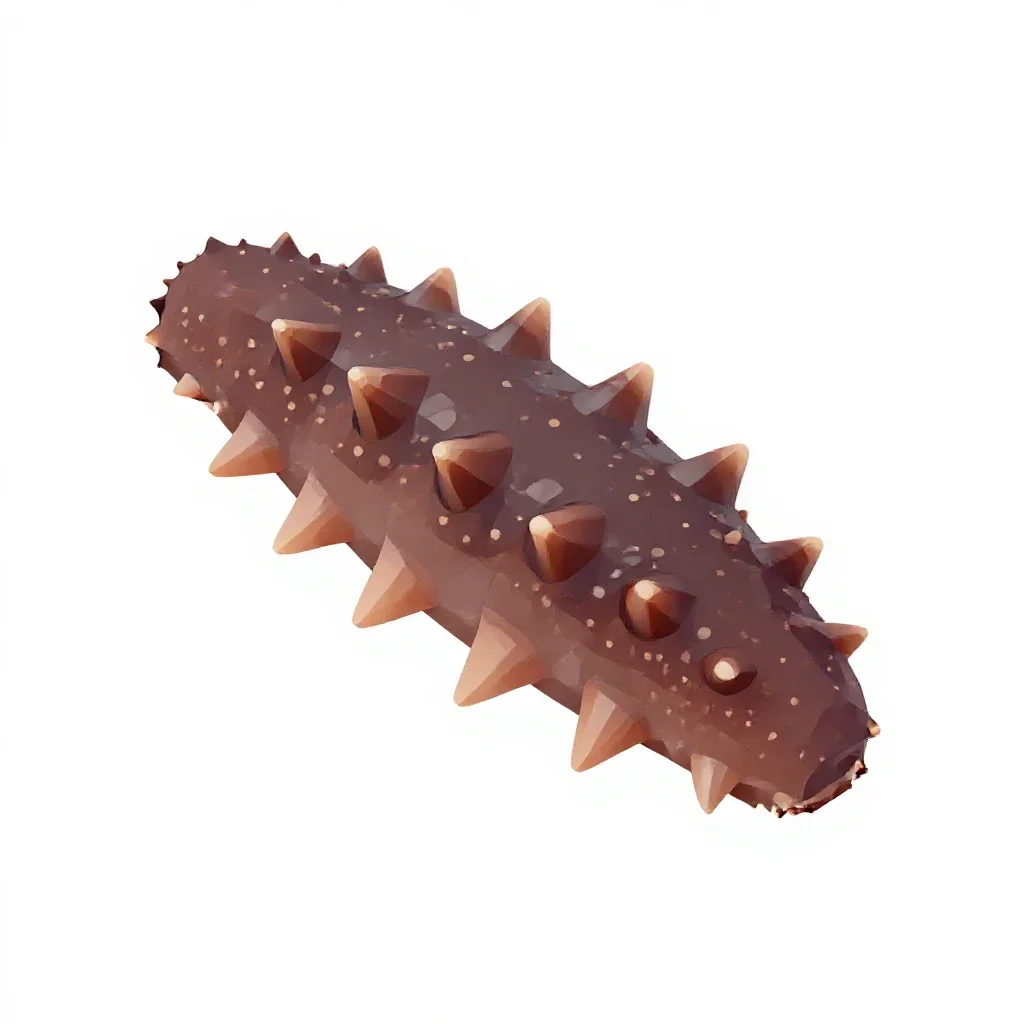 Sea cucumber isolated on a white background