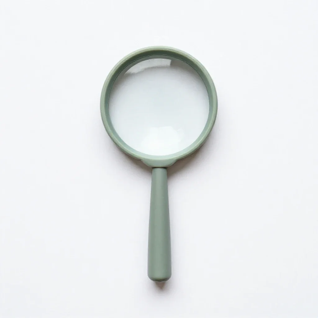 Magnifying glass isolated on a white background
