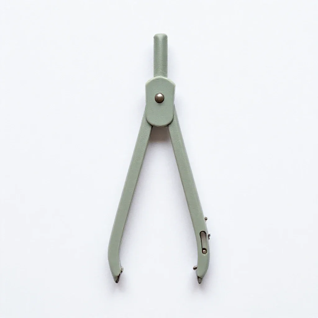 Pair of compasses isolated on a white background