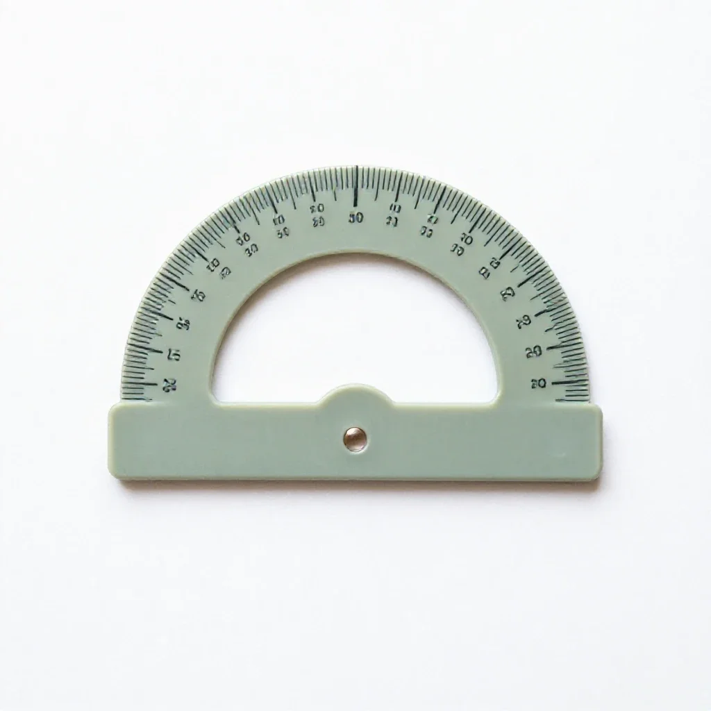 Protractor isolated on a white background