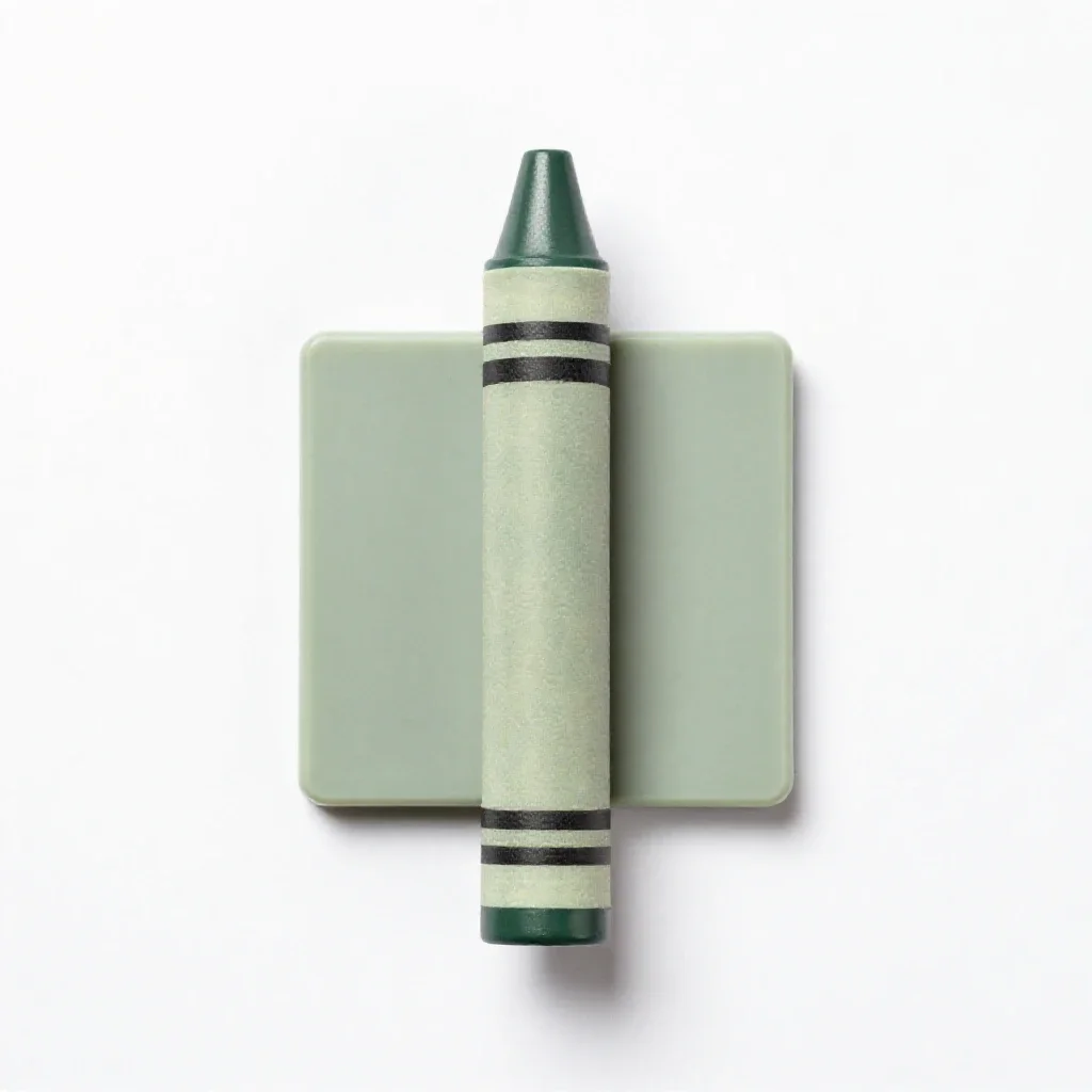 Wax crayon set isolated on a white background