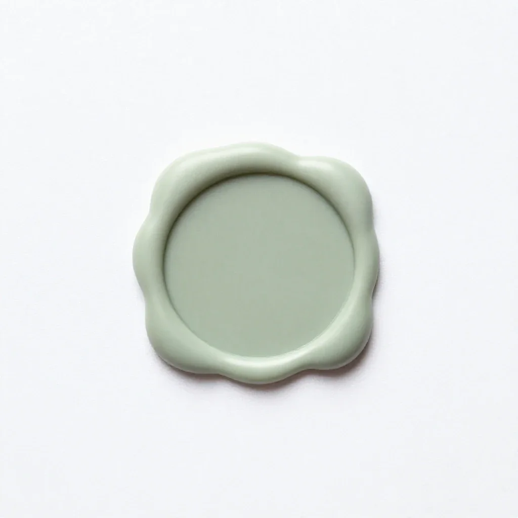 Wax seal stamp isolated on a white background