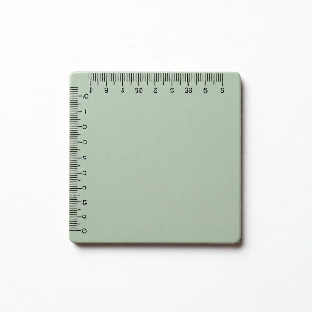 Wooden ruler isolated on a white background