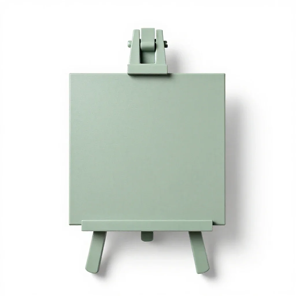 Easel isolated on a white background