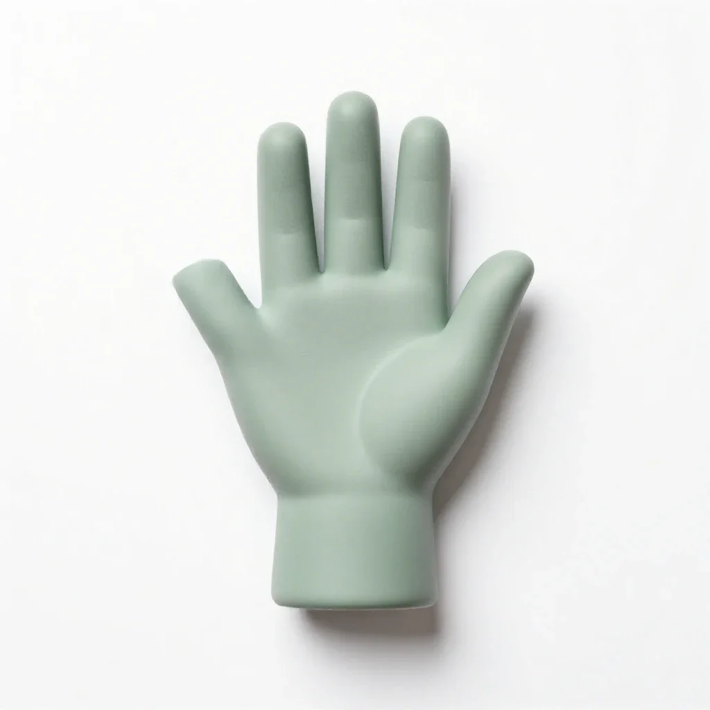 Hand puppet isolated on a white background