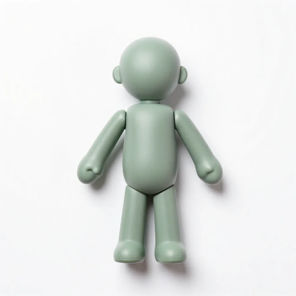 Marionette puppet isolated on a white background