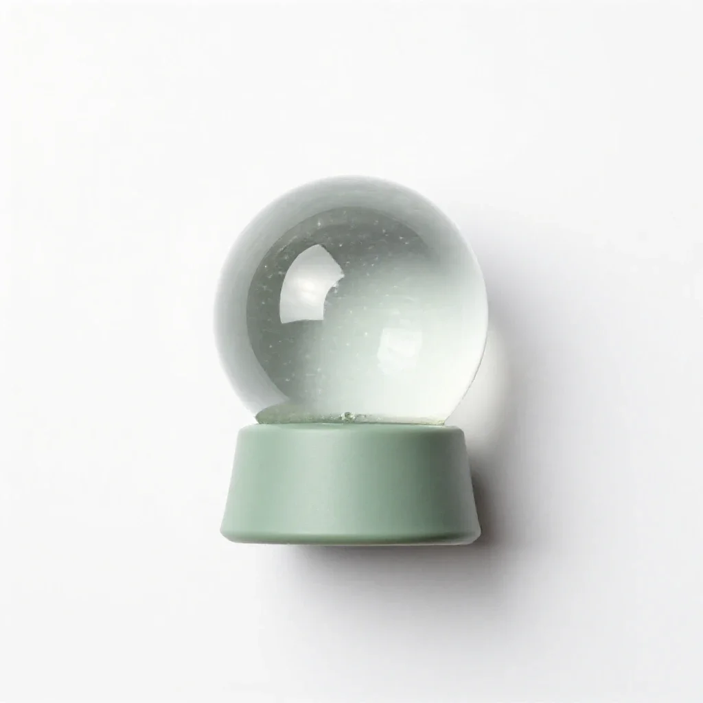 Snow globe isolated on a white background