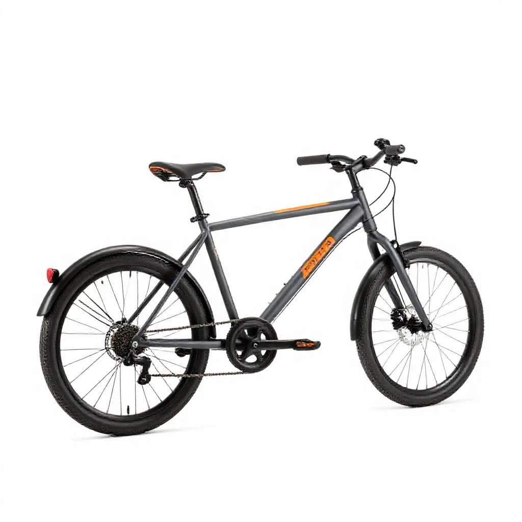 Cargo bicycle isolated on a white background
