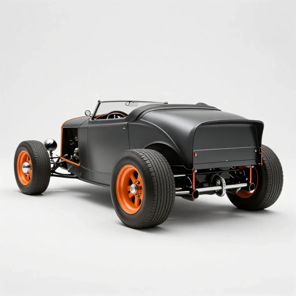 Hot rod isolated on a white background