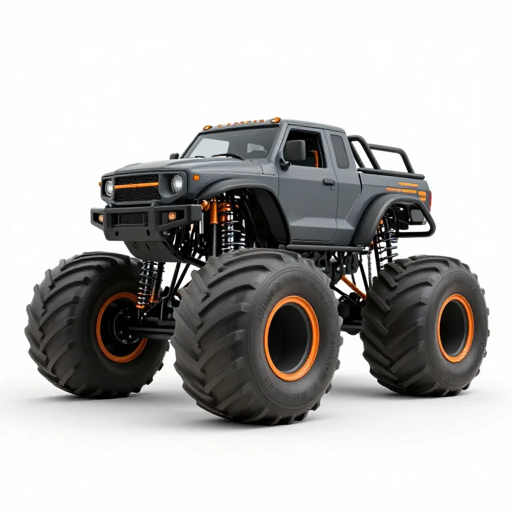 Monster truck isolated on a white background
