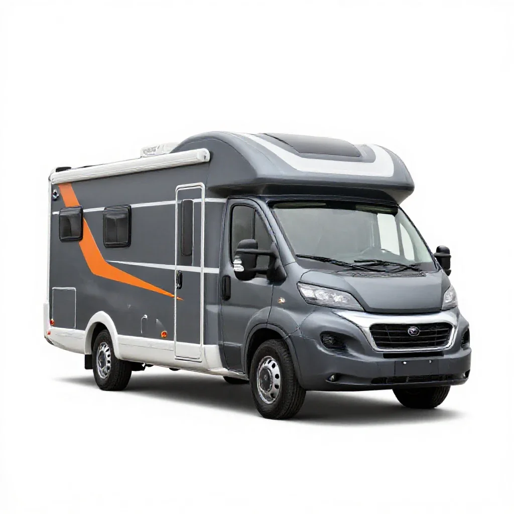 Motorhome isolated on a white background