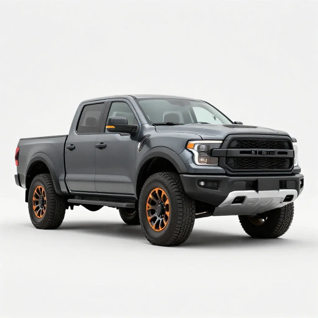 Pickup truck isolated on a white background
