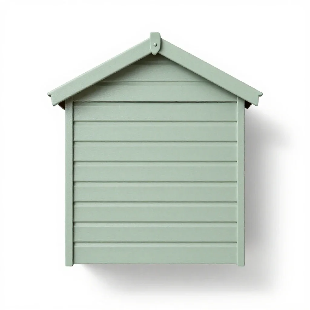 Beach hut isolated on a white background