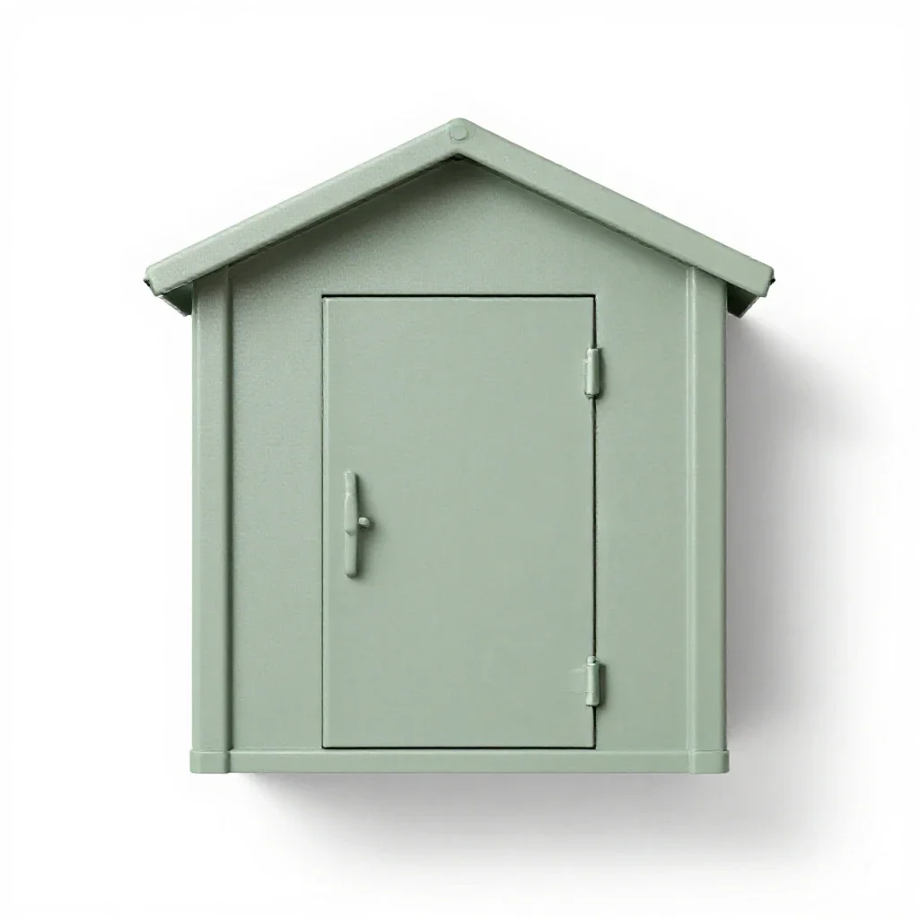 Garden shed isolated on a white background