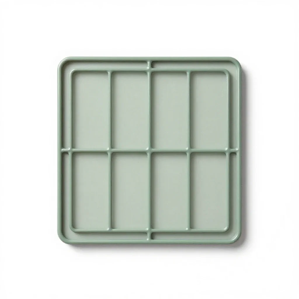 Stained glass panel isolated on a white background