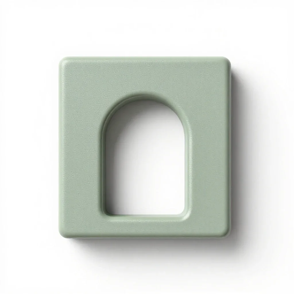 Stone arch keystone isolated on a white background