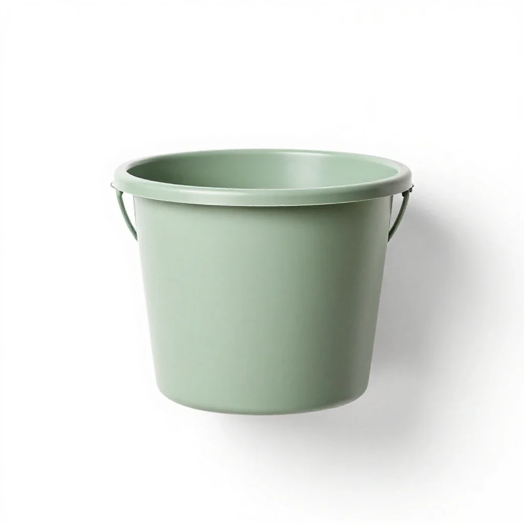 Well with a bucket isolated on a white background