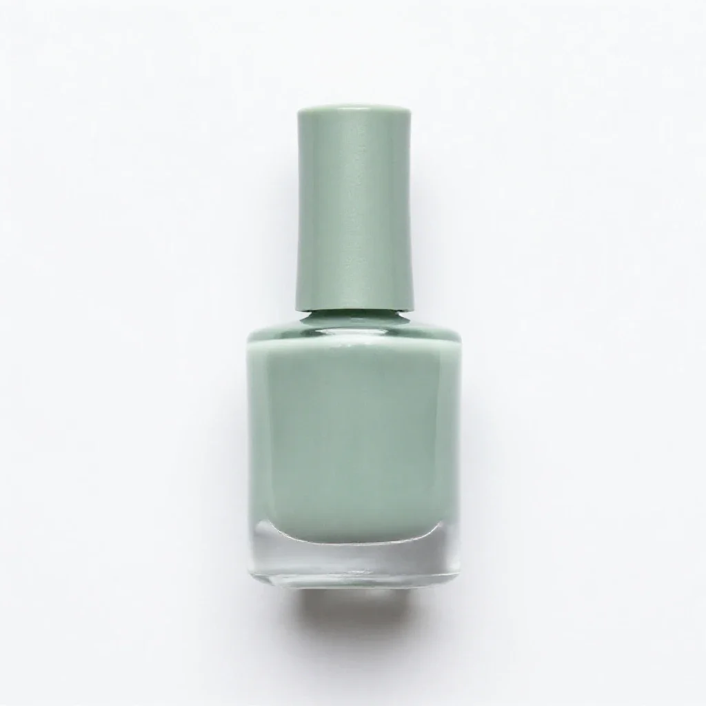 Bottle of nail polish isolated on a white background
