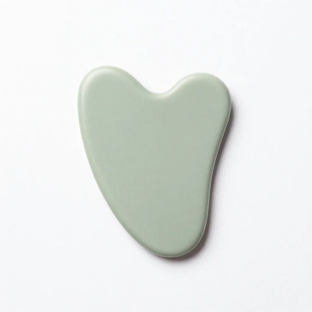Gua sha stone isolated on a white background