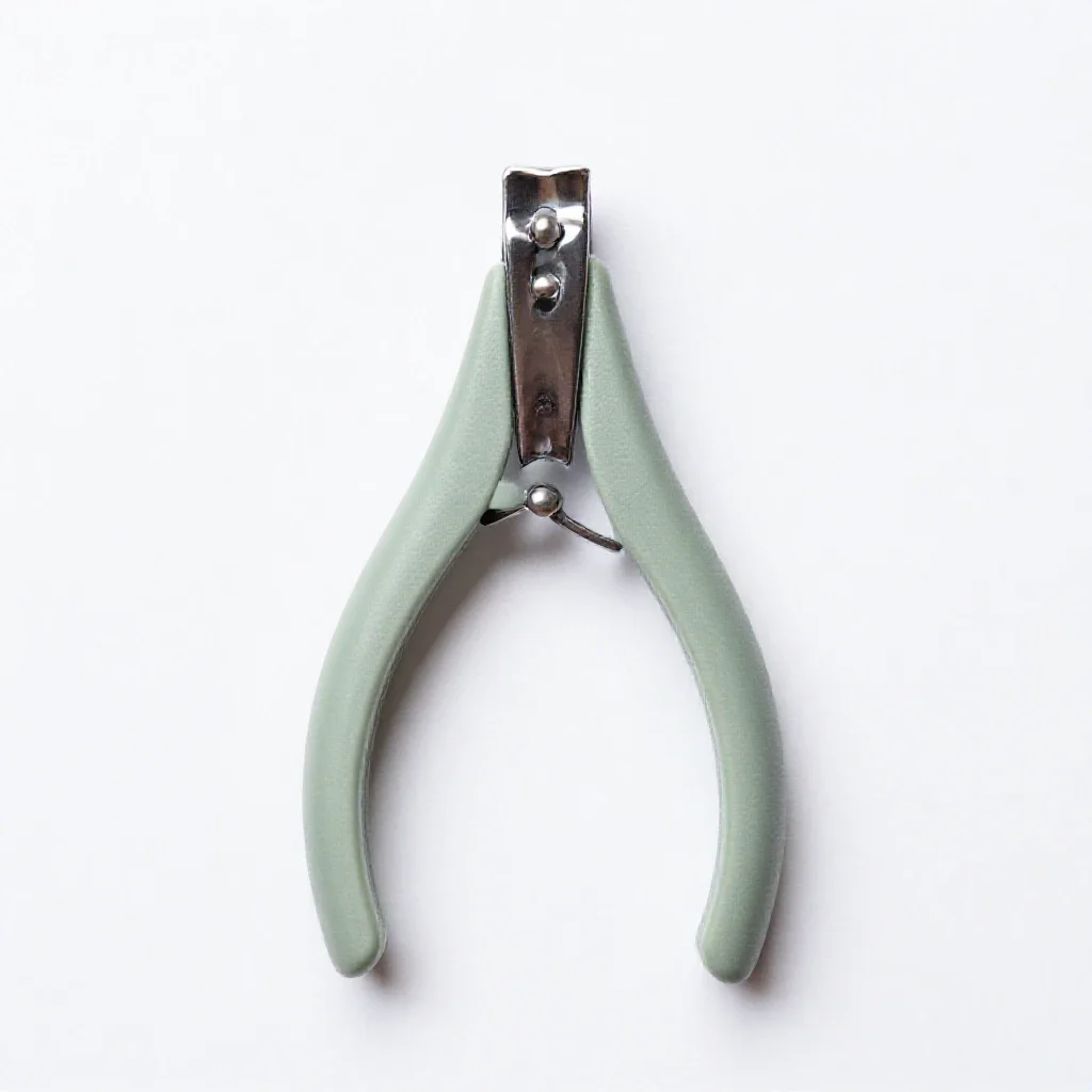Nail clipper set isolated on a white background