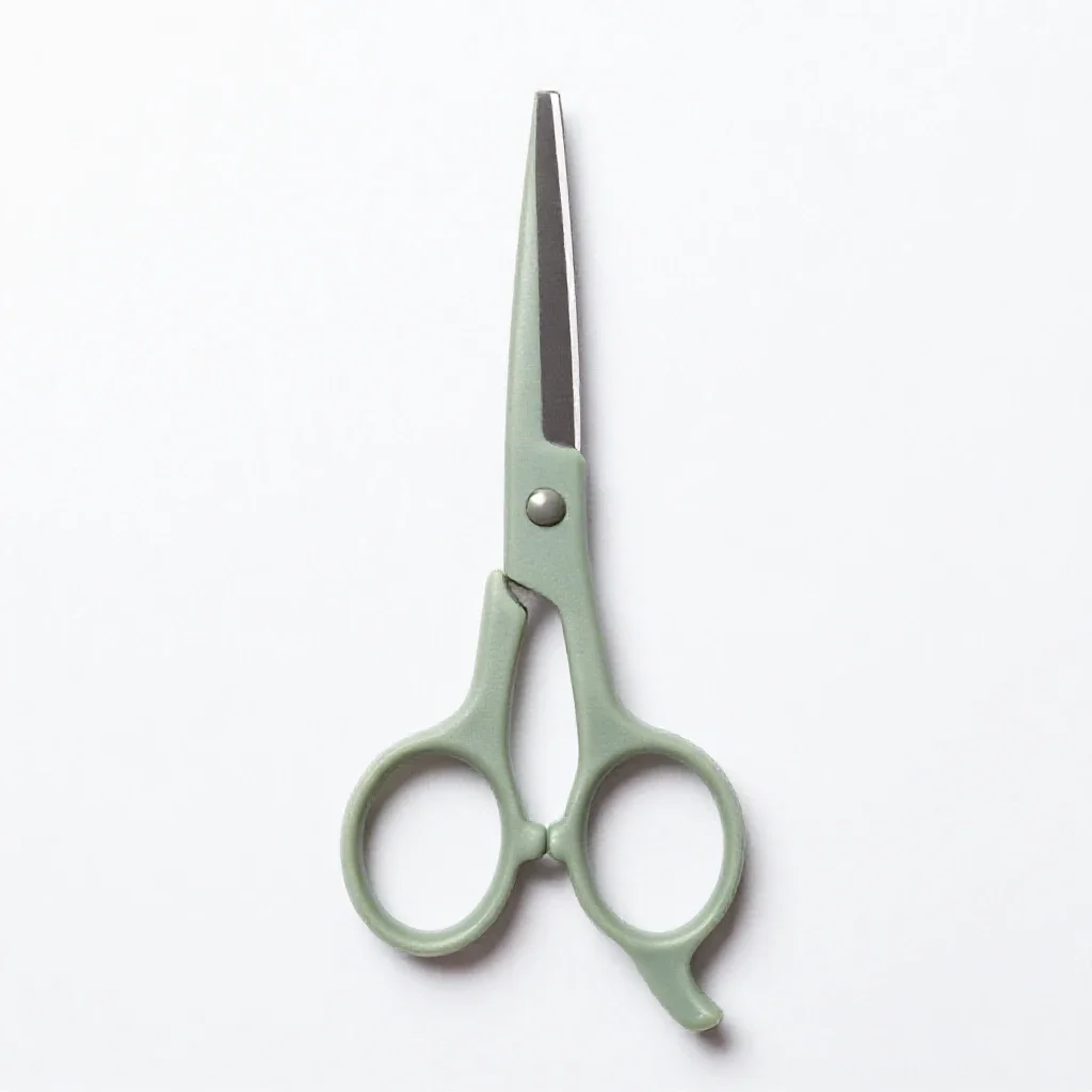 Pair of grooming scissors isolated on a white background
