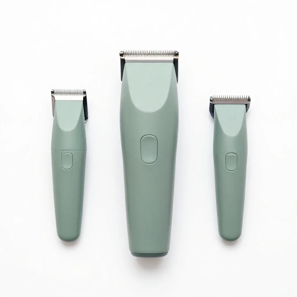 Set of hair clippers isolated on a white background