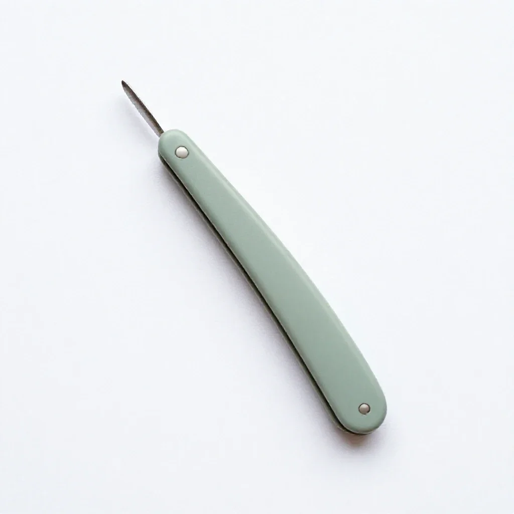 Straight razor open isolated on a white background