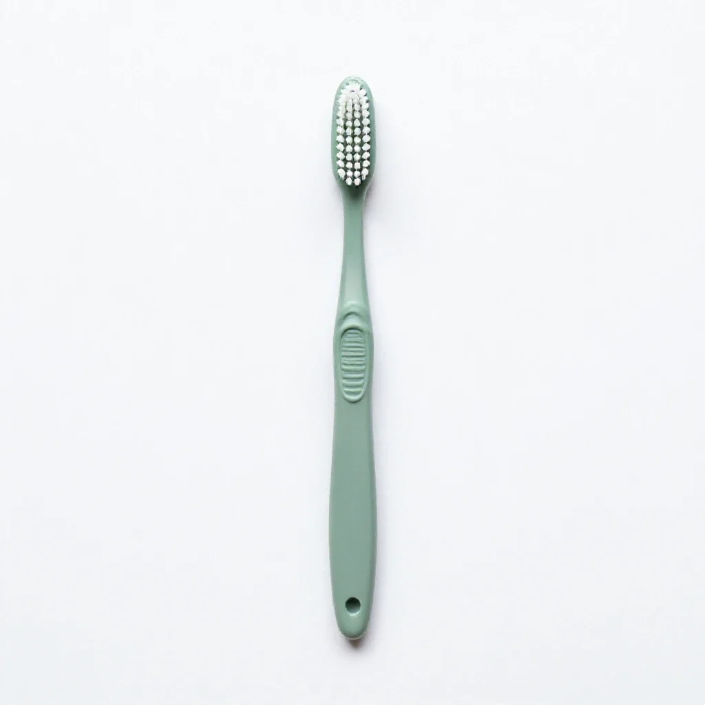Toothbrush in a holder isolated on a white background