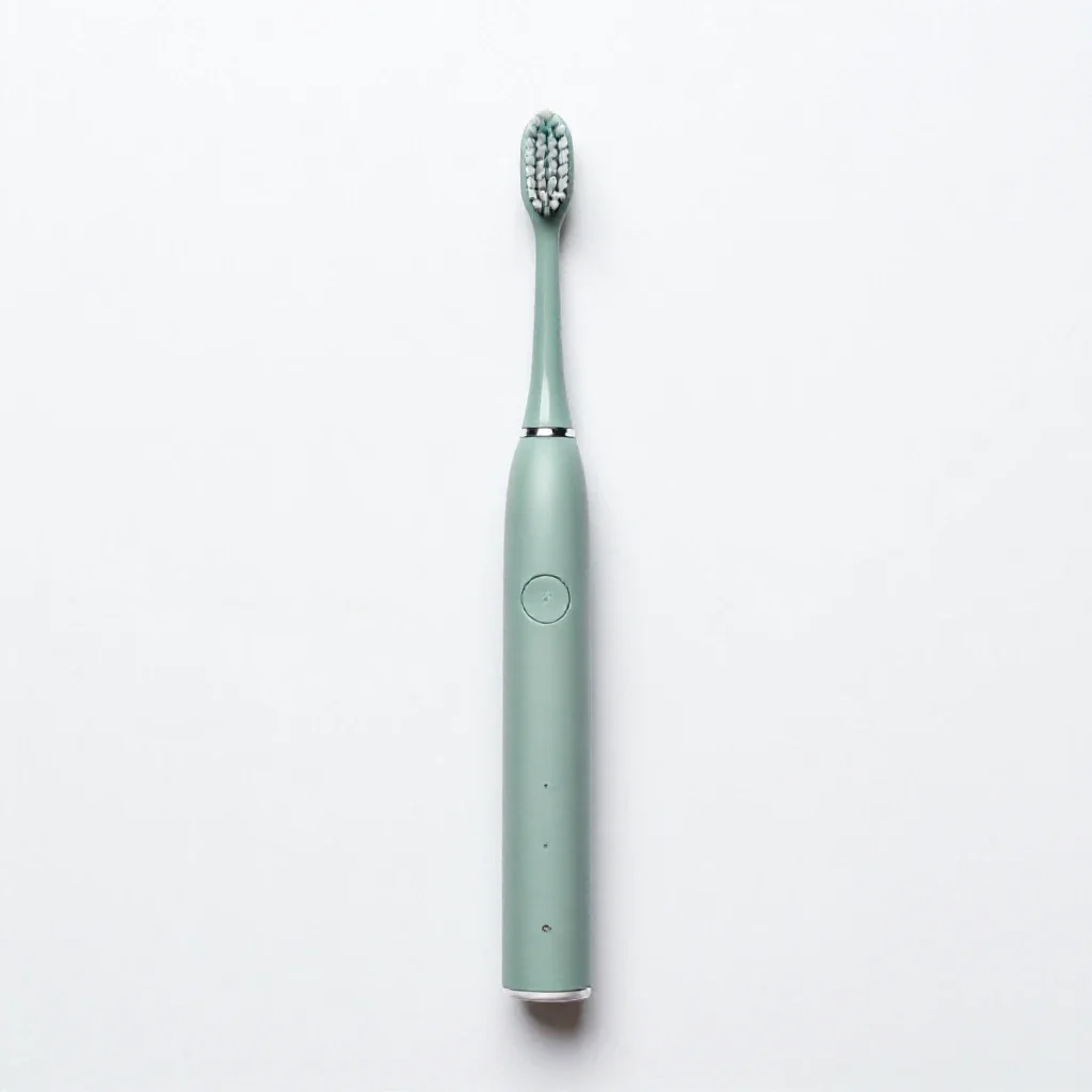 Electric toothbrush on a stand isolated on a white background