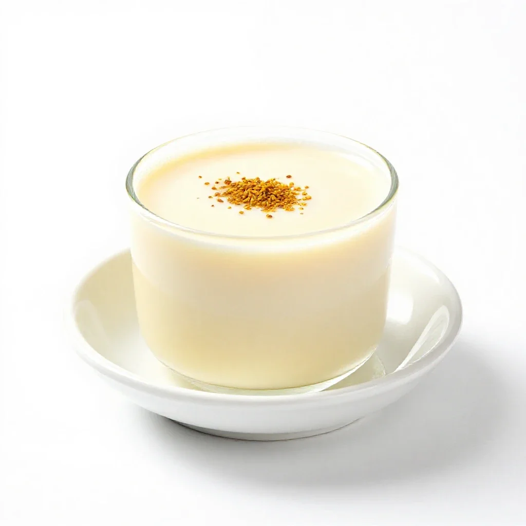Lassi with cardamom isolated on a white background