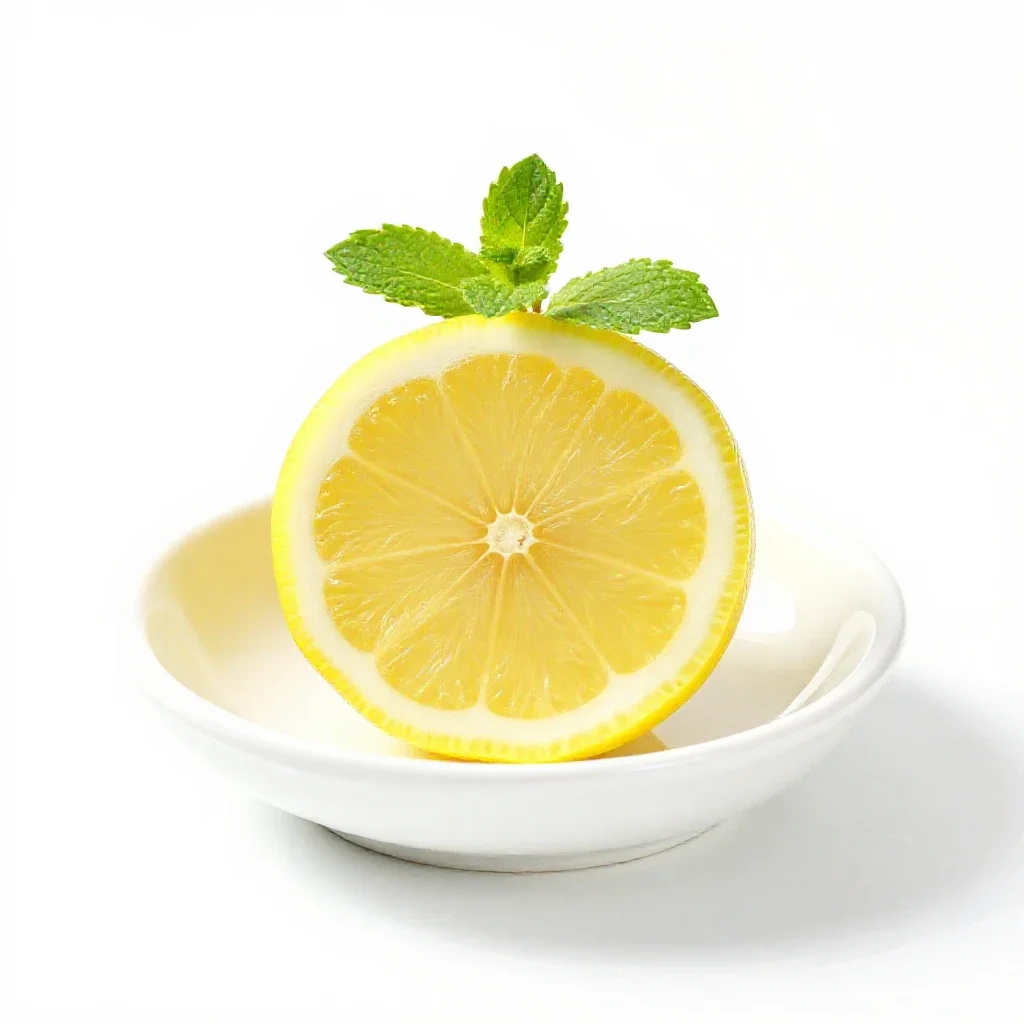 Lemonade with mint isolated on a white background
