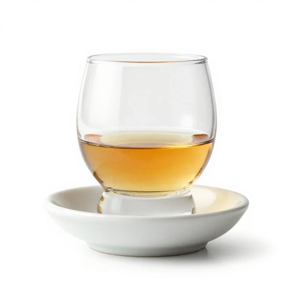 Whisky neat in a tumbler isolated on a white background