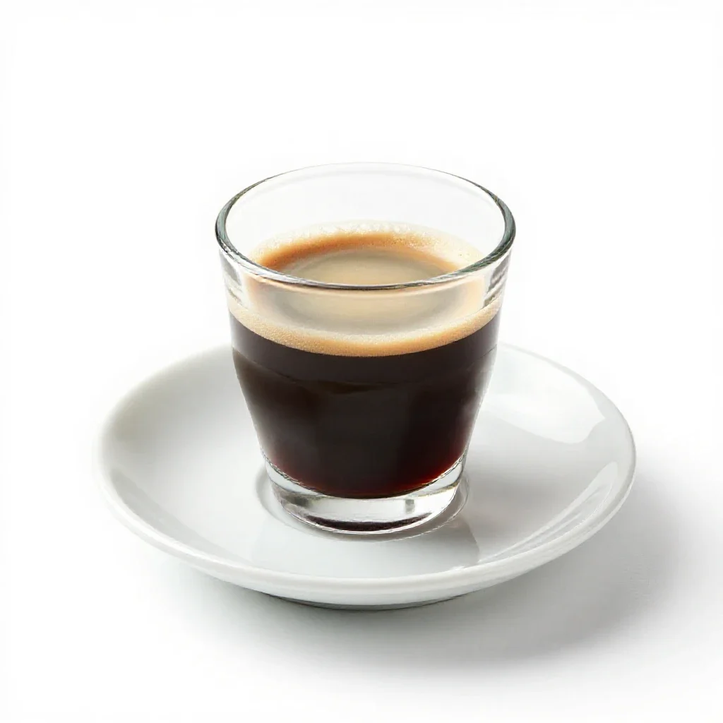 Espresso in a demitasse isolated on a white background