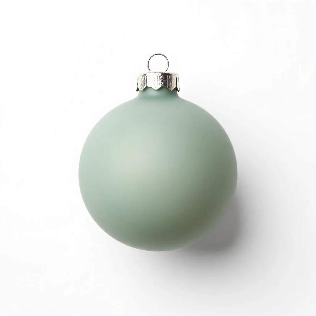 Hand-blown glass bauble isolated on a white background