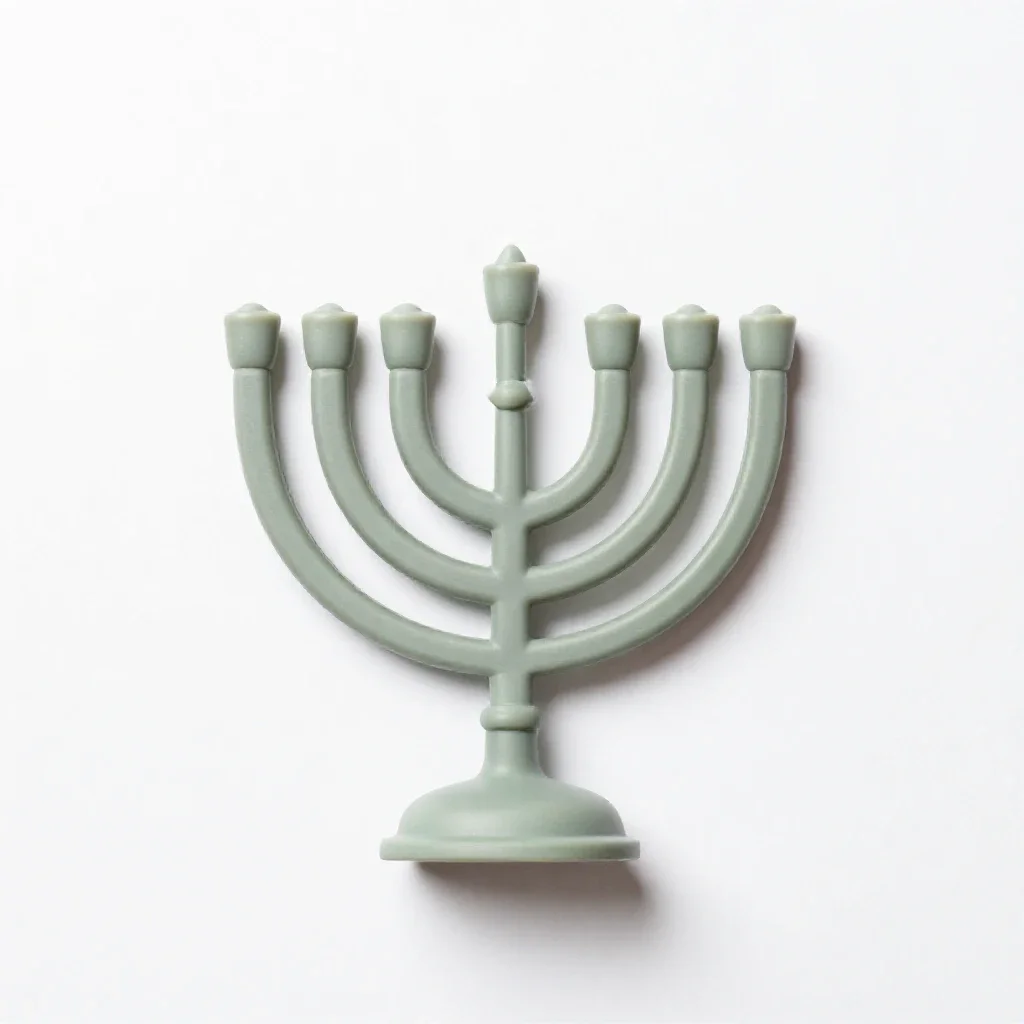 Menorah isolated on a white background
