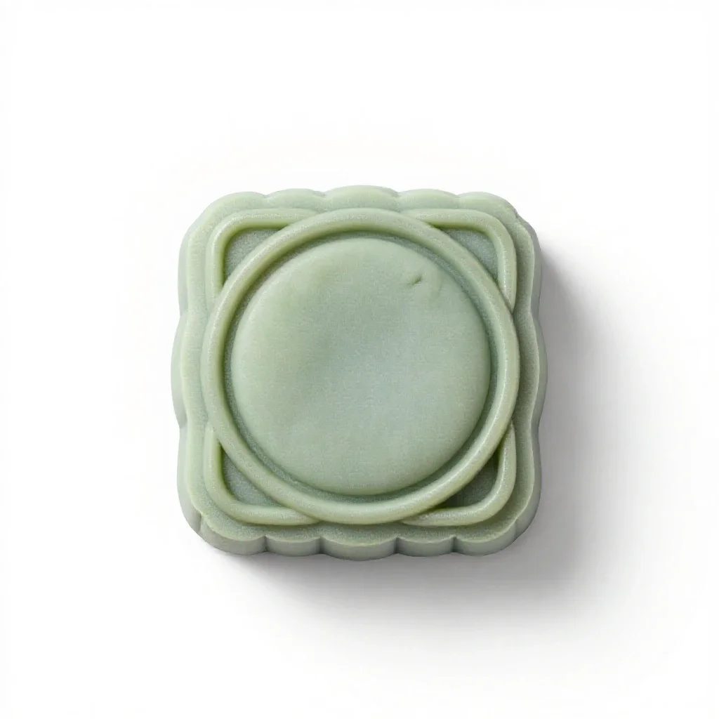 Mooncake mould isolated on a white background