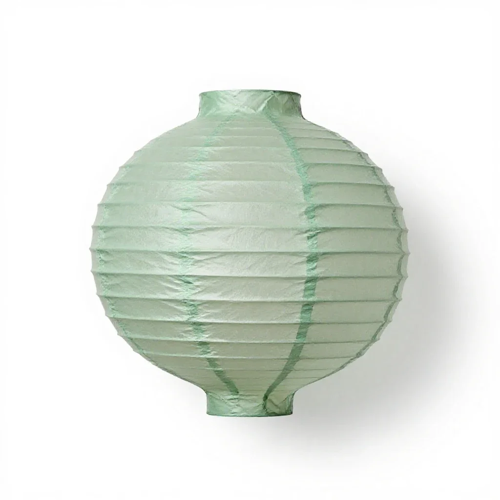 Paper lantern for a festival isolated on a white background