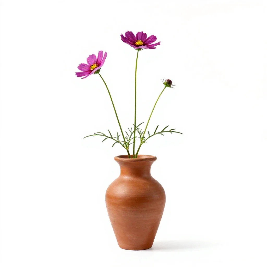 Cosmos flower isolated on a white background