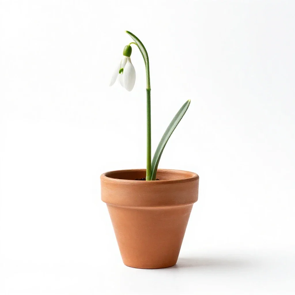 Snowdrop isolated on a white background