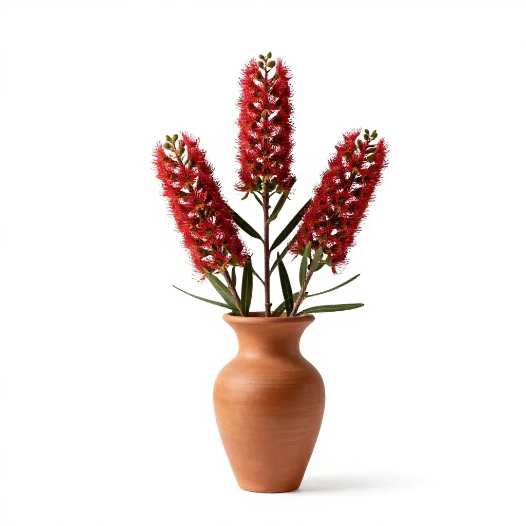 Waratah isolated on a white background