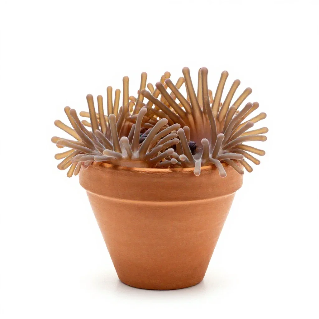 Anemone isolated on a white background