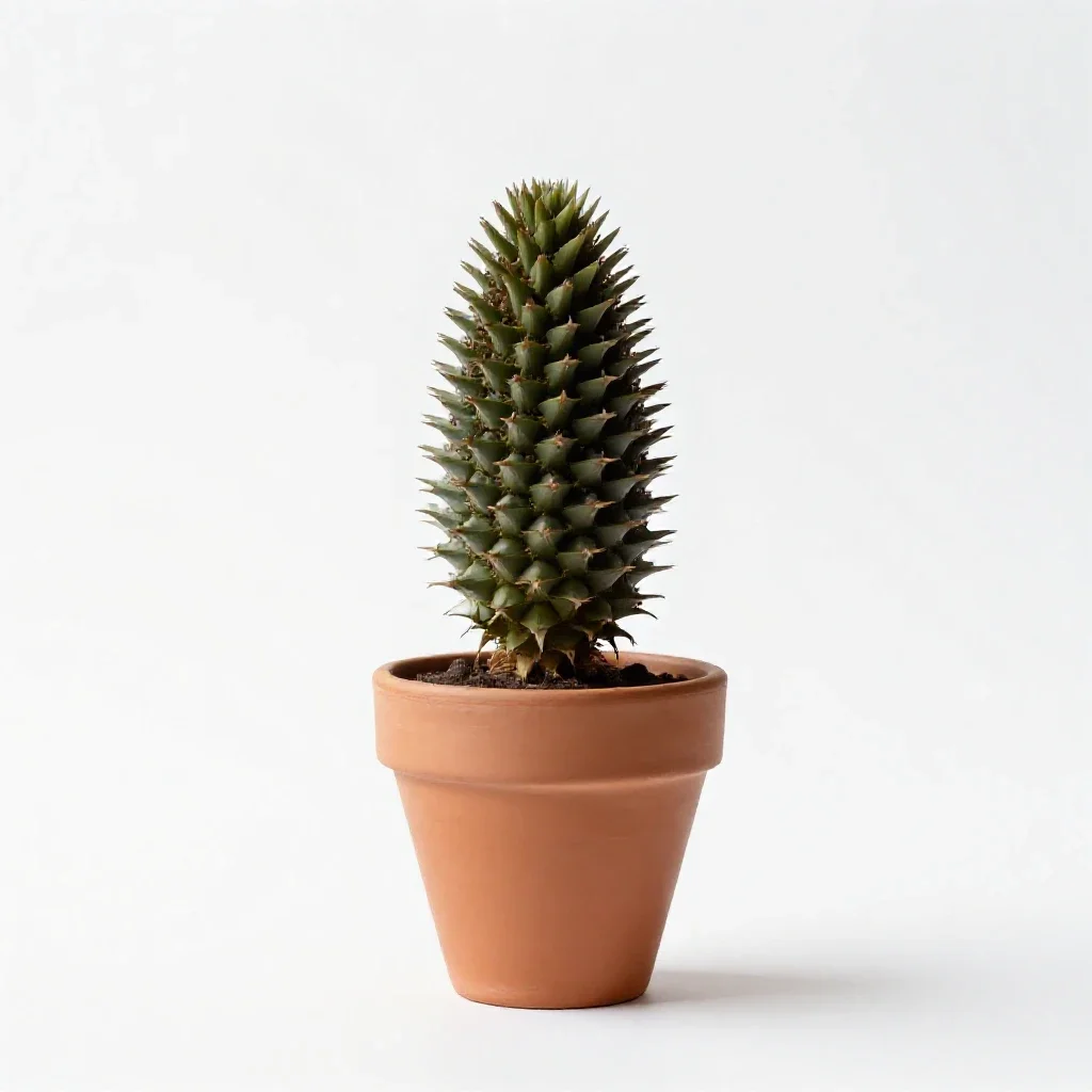 Echinacea cone isolated on a white background