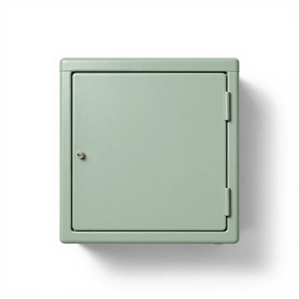 Battery storage cabinet isolated on a white background