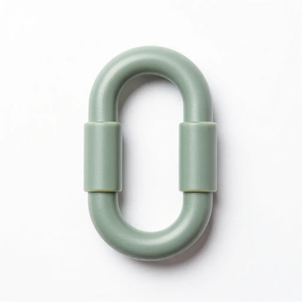 Heavy shackle isolated on a white background