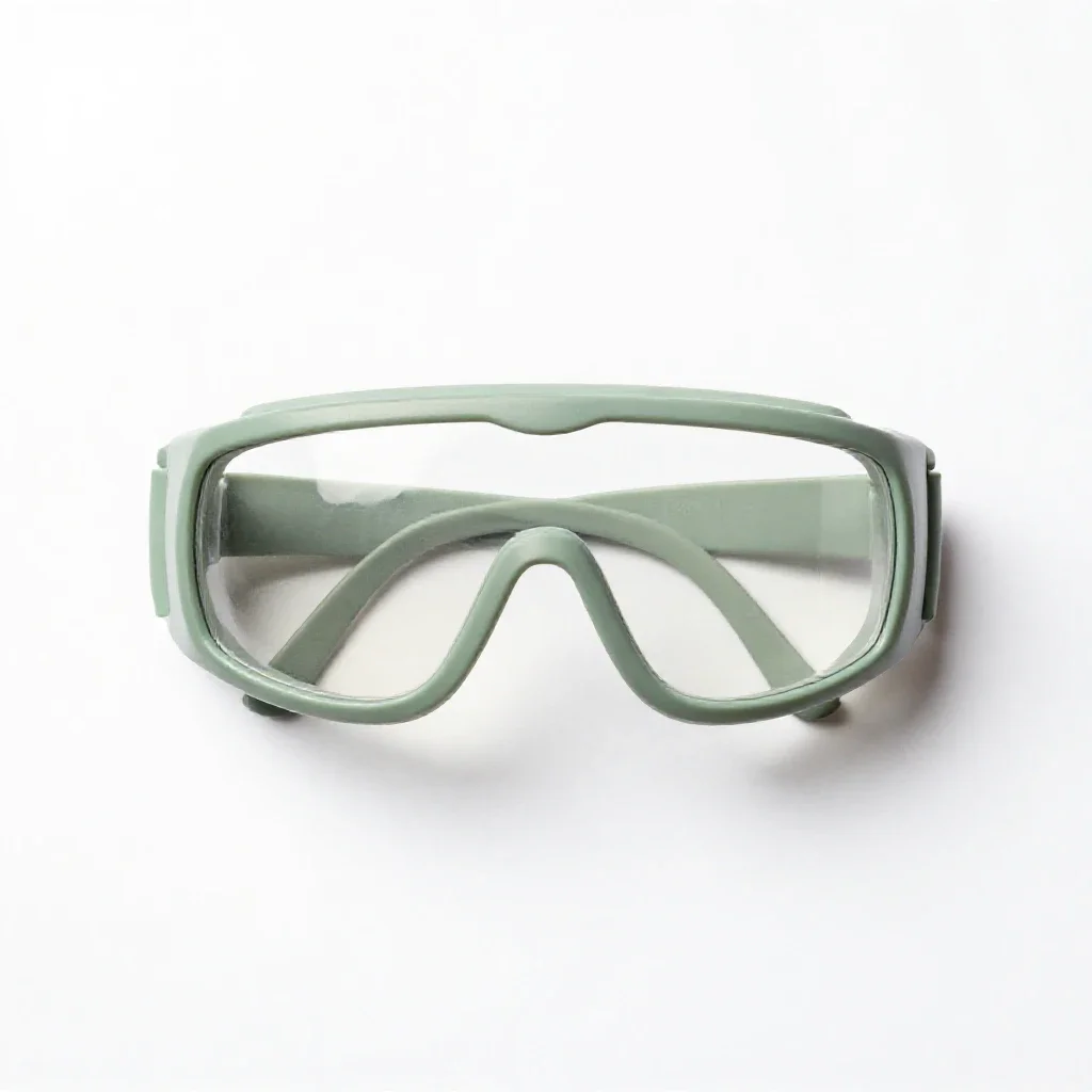 Pair of safety goggles isolated on a white background