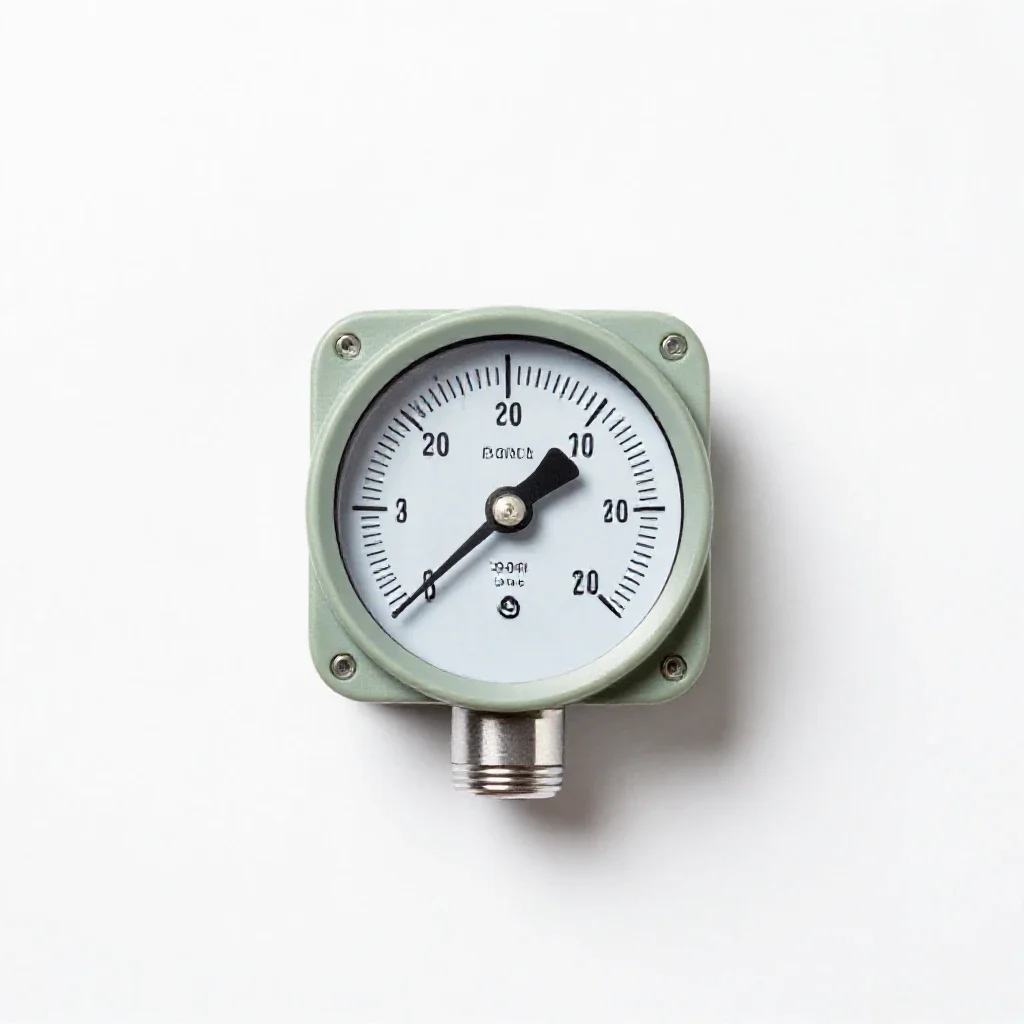 Pressure gauge isolated on a white background