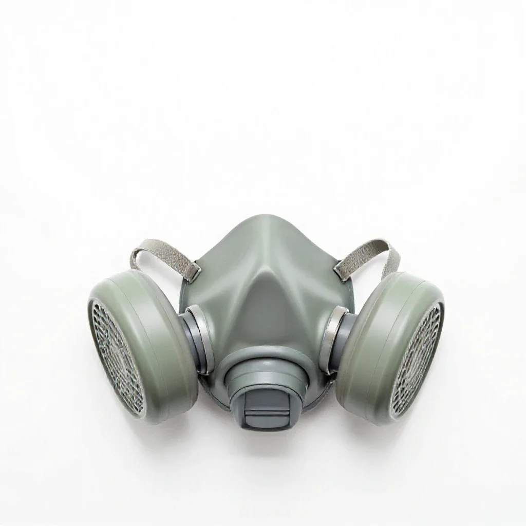 Respirator mask isolated on a white background
