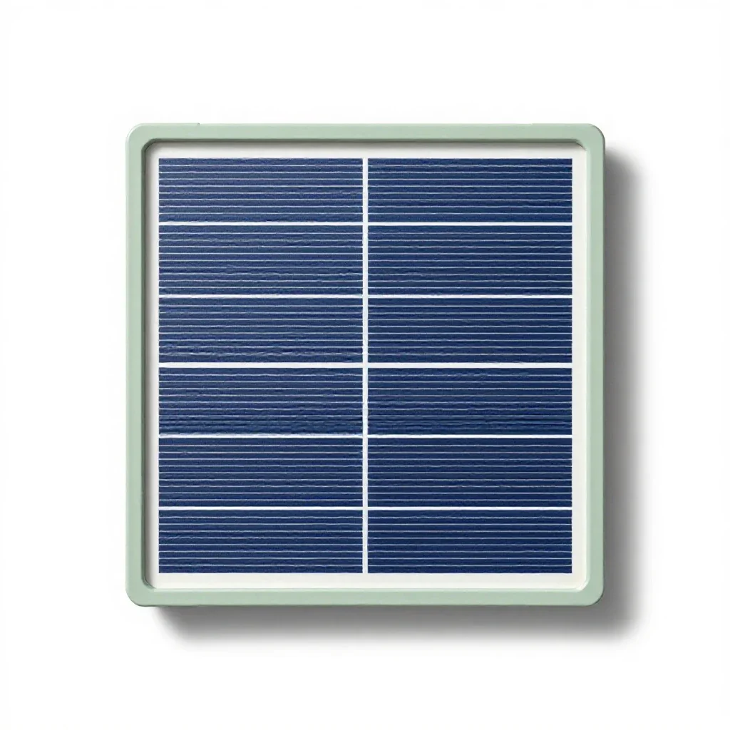 Solar panel array module isolated on a white background