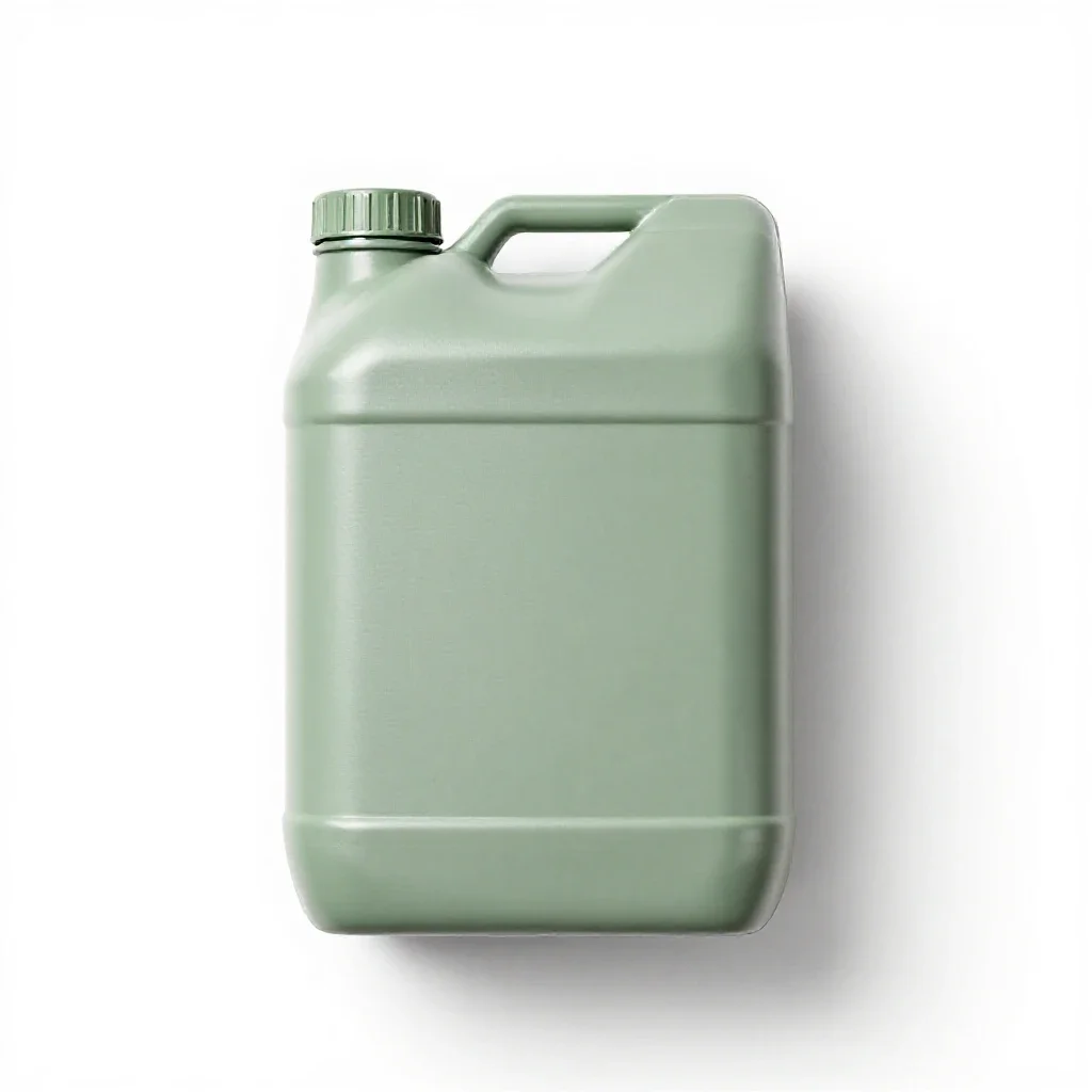 Steel jerry can isolated on a white background