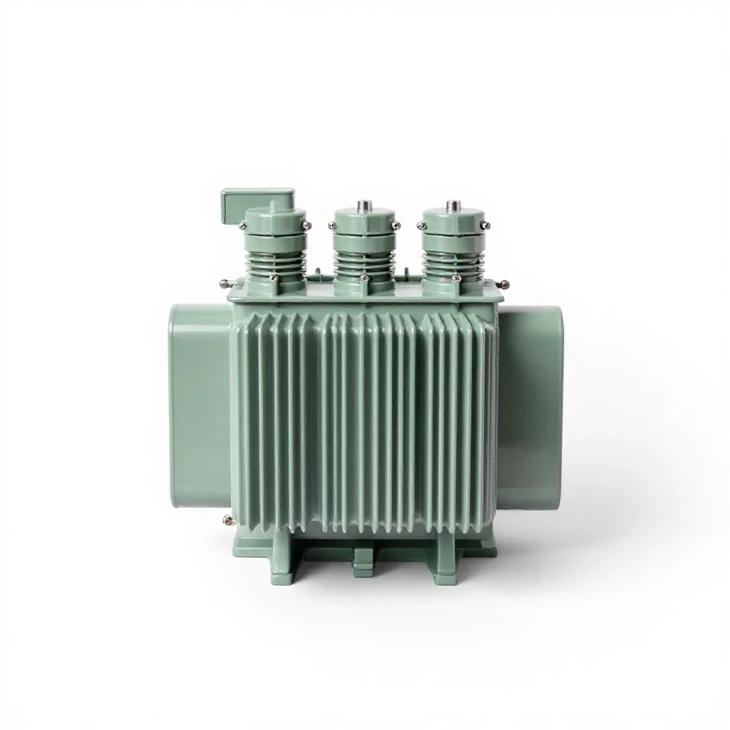 Transformer substation model isolated on a white background